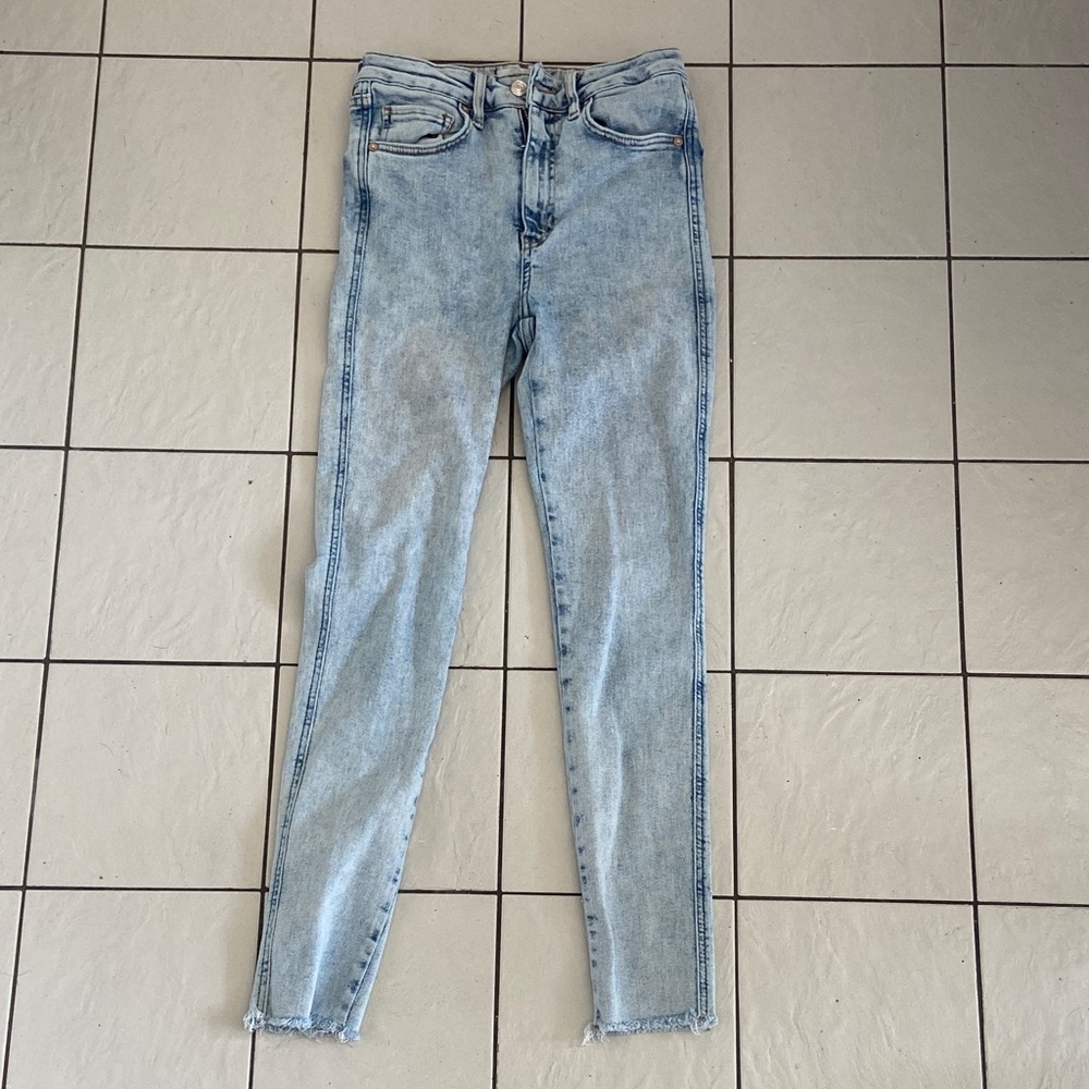 We The Free Light Wash Skinny Jeans